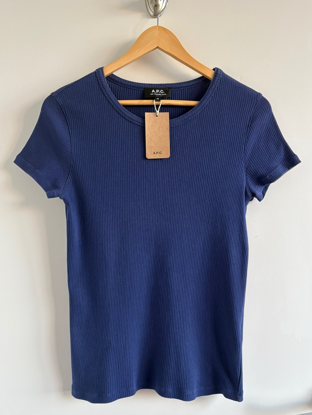 A.P.C. Blue Naxos T-shirt Women’s Size M
